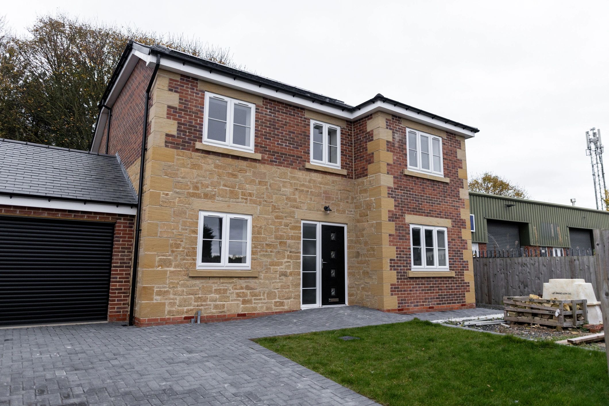 Premium home exterior in a rural setting